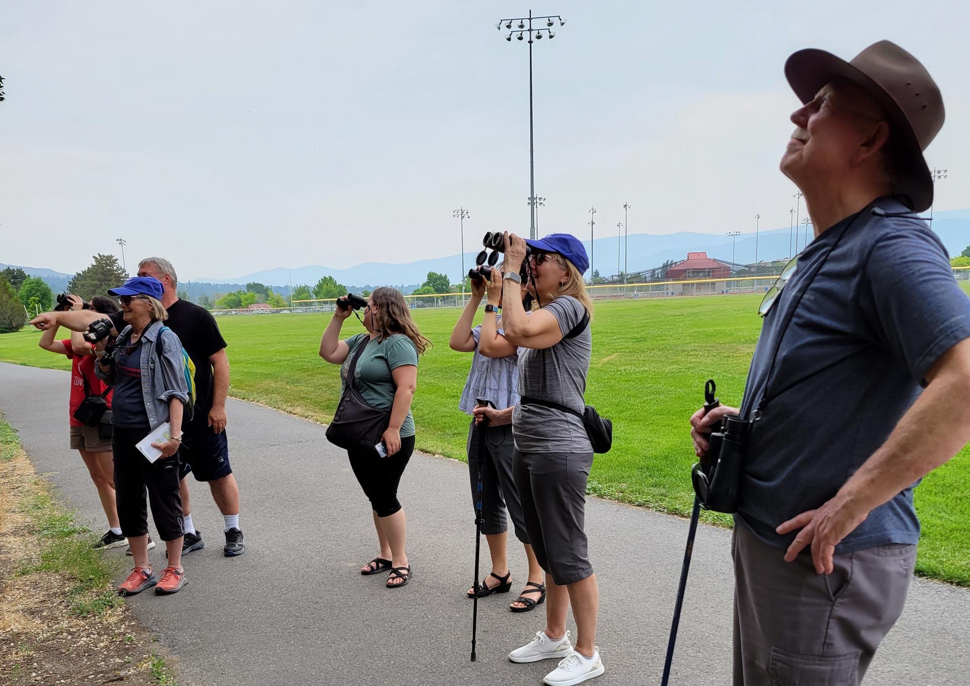 Group of birders at Horan State Park by  Jaana Hatton during 2023 Bird Fest.