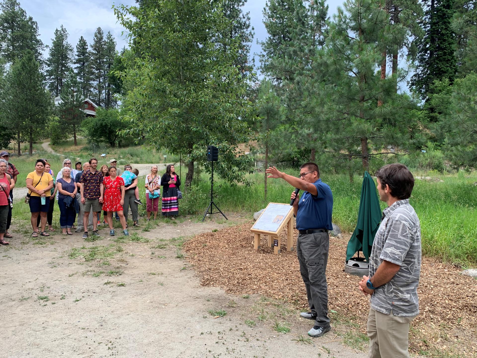 Salmon Sculpture Ceremony