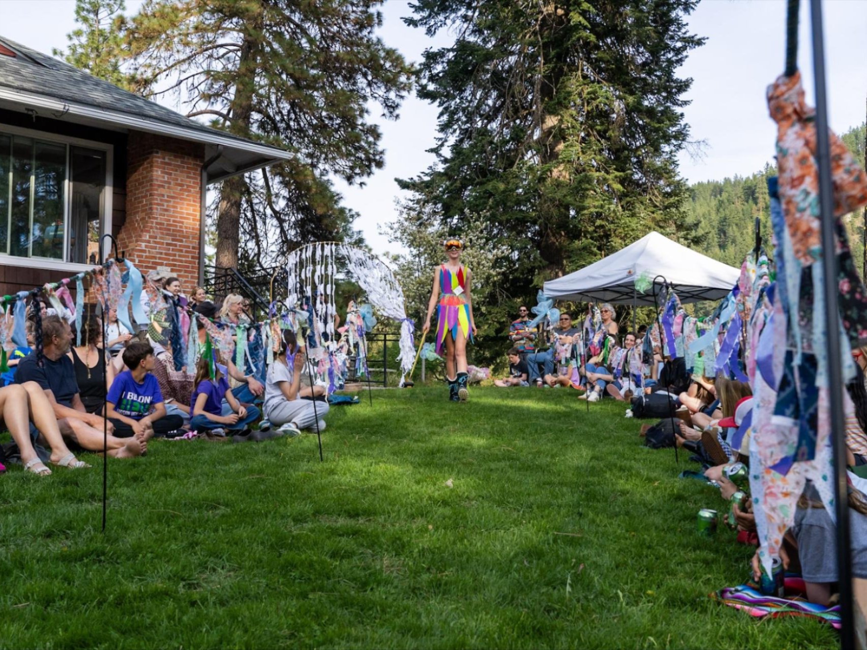 2025 WRI Trashion Show runway with a 