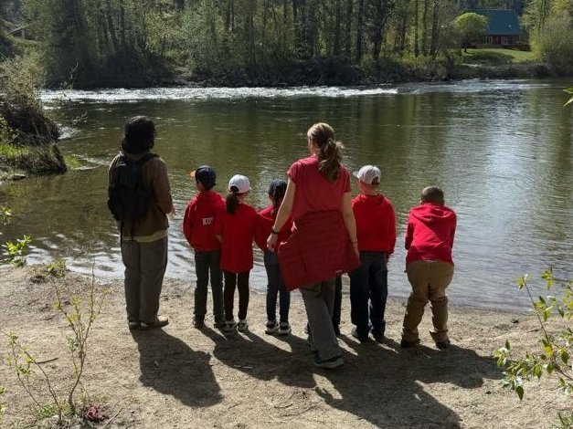 Students from St. Joseph’s Catholic School participating in a Field Day at WRI.