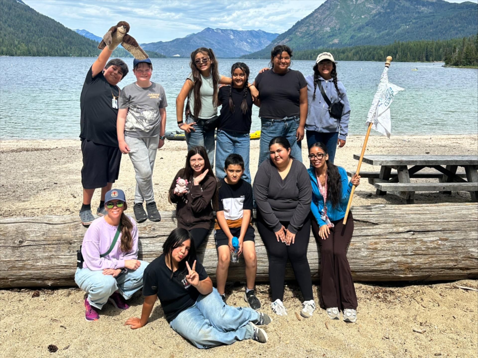 Newbery & Lewis and Clark Elementary summer camp students explore Lake Wenatchee State Park with WRI.