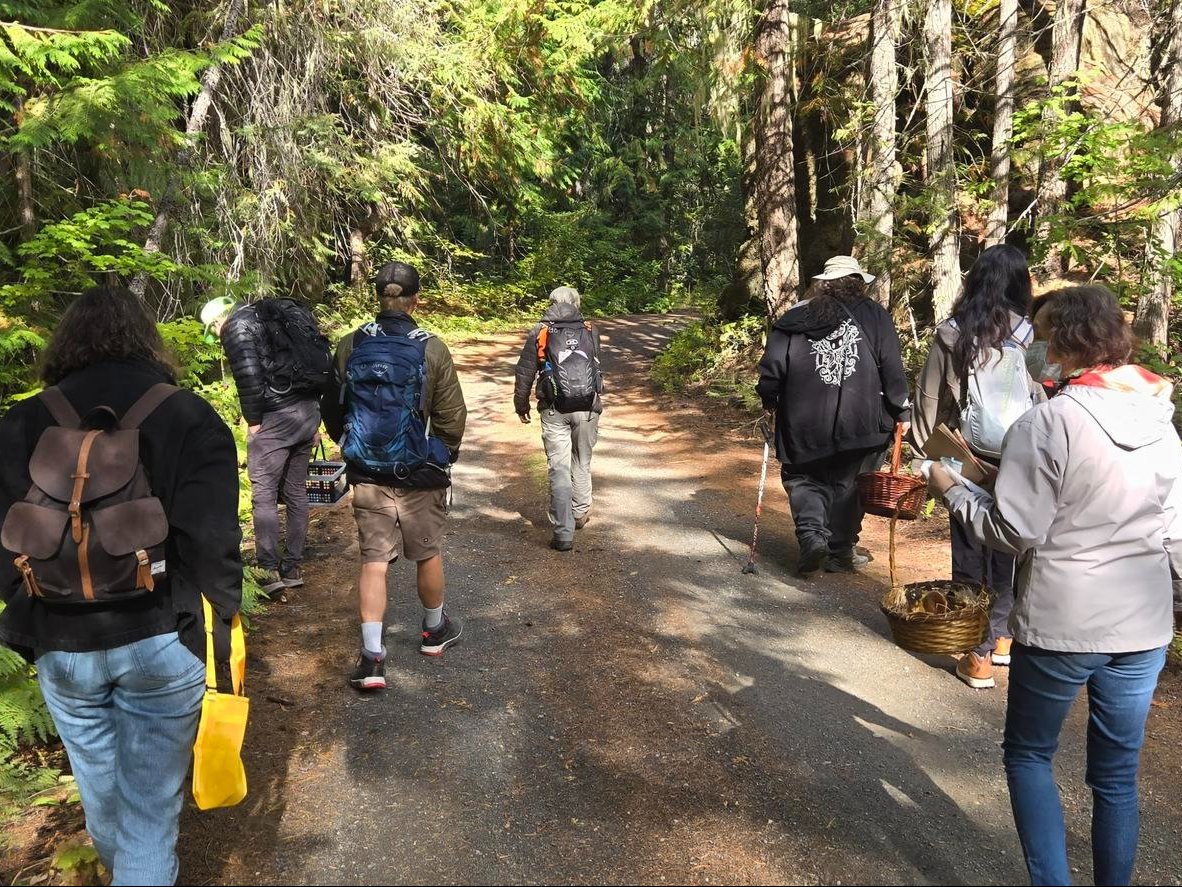 Fall foragers join Puget Sound Mycological Society and WRI for mushroom foraging and identification in Leavenworth.