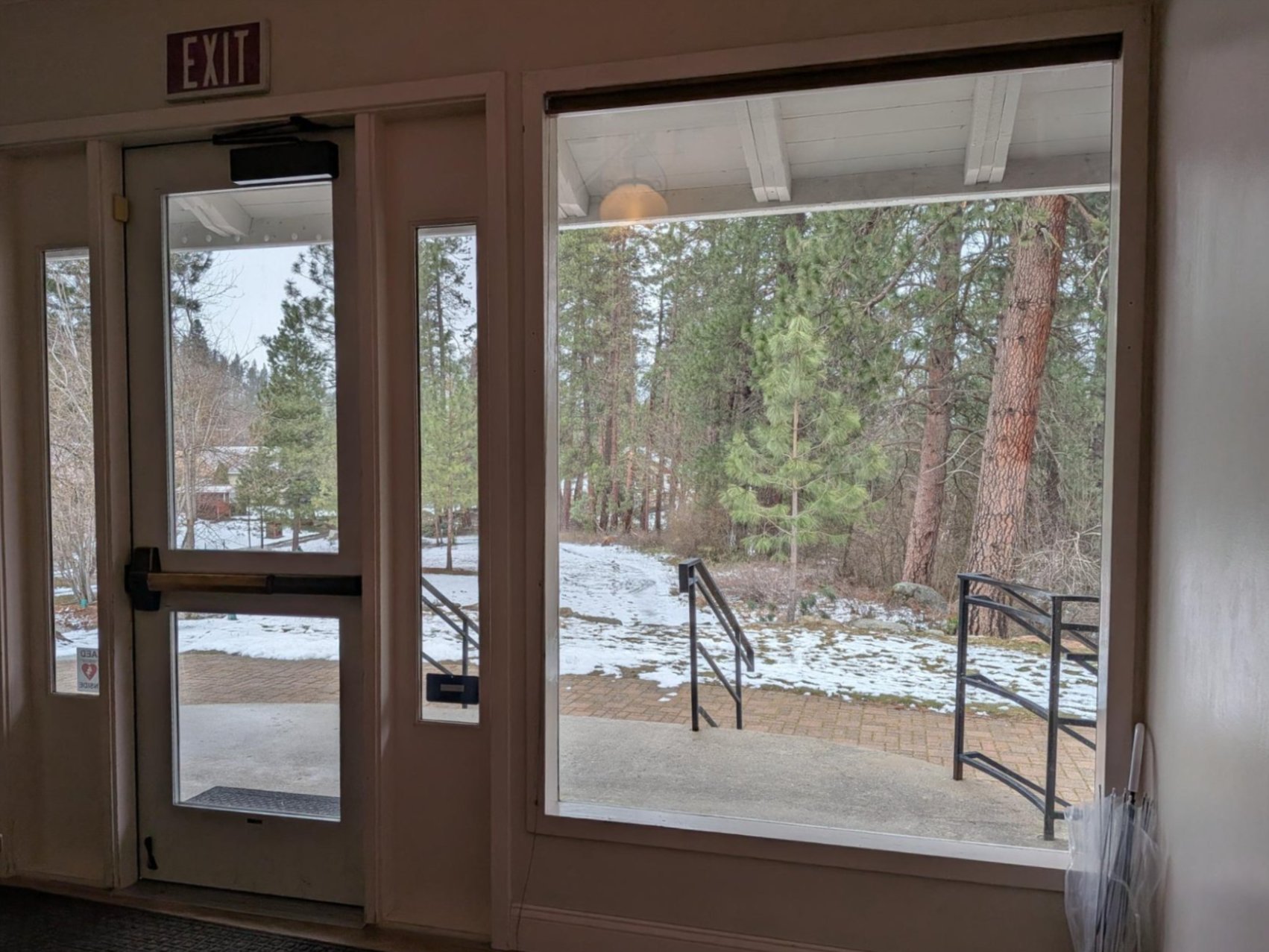 A photo of a new window in the River Haus.