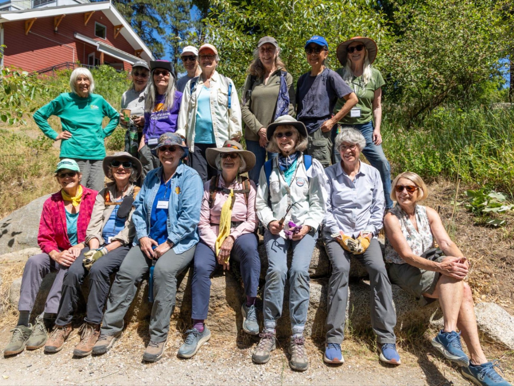 Great Old Broads for Wilderness volunteer group post Nature Menders session.