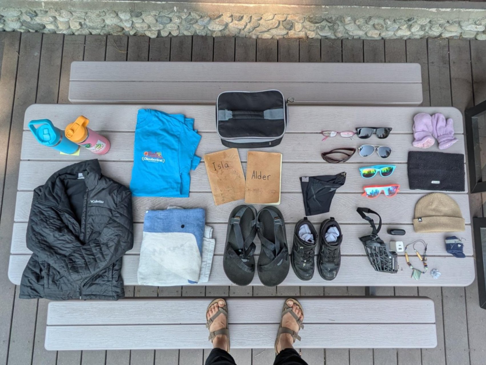 Display of the Lost and Found items at WRI