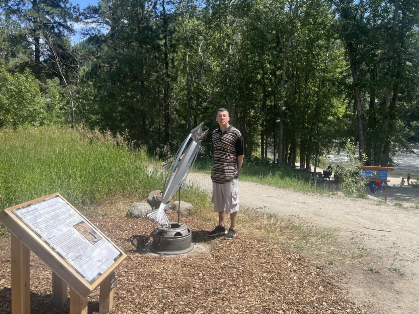 Salmon Sculpture Ceremony