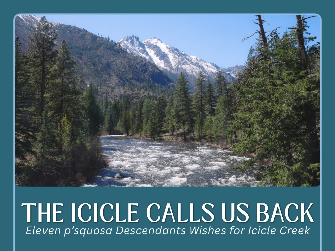 Graphic for the documentary 'The Icicle Calls Us Back' by Claire Seaman.